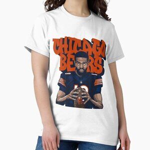 Caleb Williams Chicago Bears Orange Graffiti Text Art T-Shirt